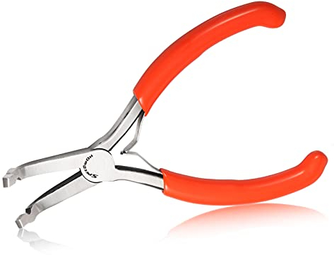 SPEEDWOX 5-Inch Jewelry Crimp Pliers, Bent Nose Bead Crimper, Jewelry Making Piers High Carbon Steel for Crimping Beads