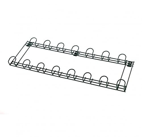 Oypla 15 Hook Wall Mounted Garden Tool Storage Rack Hanger Shed & Garage