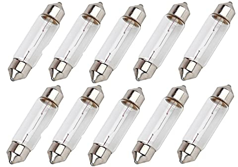 10x Long Life C5W 36 mm 12V SV8,5-8 Original Jurmann Trade langlebig Halogen Ersatz PKW Soffitte Lampe