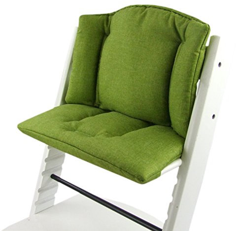 BambiniWelt by Rafael K. Ersatzbezug [Bezug Sitzkissen Kissen-Set] Sitzverkleinerer kompatibel mit Stokke Tripp Trapp für Hochstuhl-Kinderstuhl Mod. 1 (meliert hellgrün)