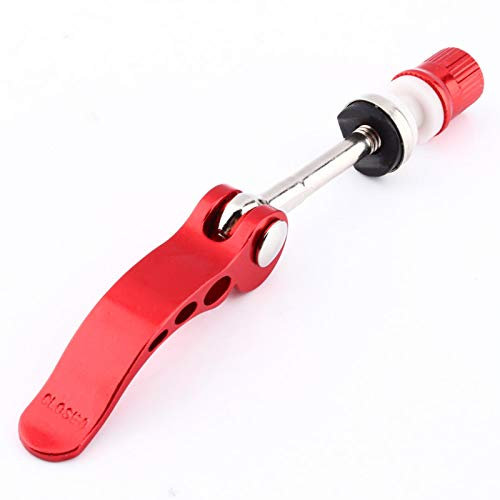Fahrrad Schnellspanner Aluminiumlegierung Rohrschelle Schnellspannstange (rot), Radfahren Fahrrad QR Schnellspanner Sattelstütze Settle Post Clamp Spießverschluss
