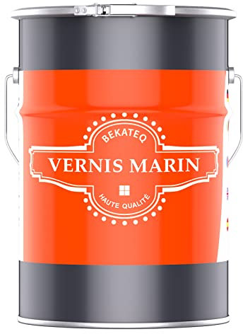 BEKATEQ LS-100 Vernis Bateau 5L Blanc Pur RAL9010 I Vernis Marin pour Bois intérieur & extérieur, parquet, escalier, Bateau, Yacht I Résistant aux intempéries, à l'eau Douce & à l'eau de mer