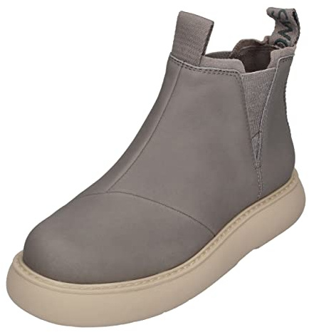 TOMS Damen Boot Black Leather/Suede Wanderstiefel