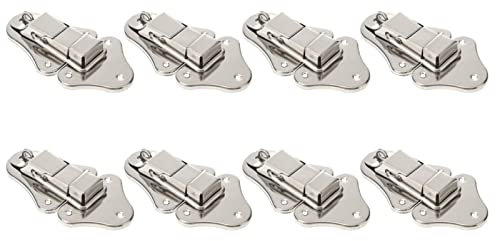 TEHAUX 8 Pièces Serrure à Bec De Canard En Métal Bascule Robuste Kit De Cadenas Moraillon Antique Paré Décorations Pour Les Femmes Pince à Bascule Décorer Miniature Armoire Blanche Le Fer