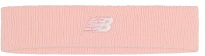 New Balance Unisex Sport Performance Frottee Stirnband Pink Haze/Weiß