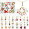 Viilich Adventskalender 2022 Kinder Mädchen Weihnachtskalender Mädchen 24 Füllung Schmuck Kinder Weihnachten Geschenke Charms mit Ketten und Armband für Mädchen