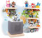 bunnyboo Toniebox Regal - für Toniebox und Figuren - ausreichend Platz für bis zu 32 Tonie Hörfiguren - Weltkarte - geprüfte Qualität - Für Junge und Mädchen
