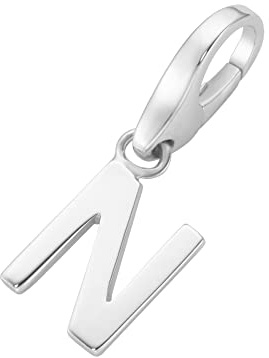 Giorgio Martello Milano Charm Charm Buchstabe N, Silber 925