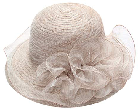 Fascinator Hochzeit, Hut Damen Mesh Federn Clip Kopfschmuck Fascinator auf Kirche Hochzeit Cocktail Tea Party für Frauen und Mädchen