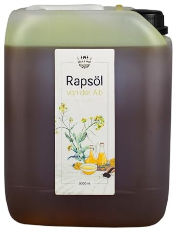 5 l - kaltgepresstes Rapsöl - aus deutschem Anbau - direkt vom Bauernhof, top Qualität