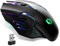 EMPIRE GAMING - RF903 Mouse da Gioco Gaming Wireless 2.4GHz Ricaricabile - Retroilluminazione LED RGB - Ergonomico - 4800 DPI 500Hz - PS4, PS5, Xbox One/Series, PC e Mac - Nero