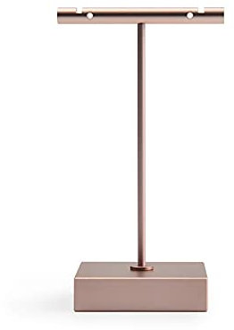 Jewelry Stand Earring Organizer Earring Holder Stand, Jewelry Stud Earring Display Rack, Metal Jewelry Tower for Ear, Height 4 inch Jewelry holder Jewelry Display (Color : Rose gold, Size : Talla �n