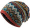 kiskick Mütze Unisex Wintermütze Vintage Ethno-Druck Bunt Elastisch Anti-Rutsch Regular Fit Baggy Weich Warm Breitband Farbecht Damen Herren Beanie Bedruckte Beanie Gelb Einheitsgröße