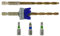 Tivoly • Kit Terrasse • Foret Ø5mm avec Fraisoir • Mèche & Fraise 2 en 1 Bois-Métal • 3 Embouts de Vissage INOX • Foret de Rechange Fourni • Butée de Profondeur Réglagle