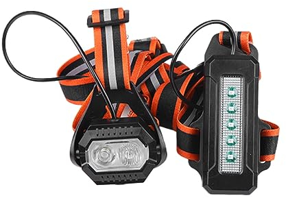 BESPORTBLE 1 Satz laufende Lichter LED Stirnlampen Brustlicht Wasserdichte Lauflampe sport brust licht wiederaufladbares Lauflicht tragbar Reflektierendes Band Reitlicht Zubehör Nylon