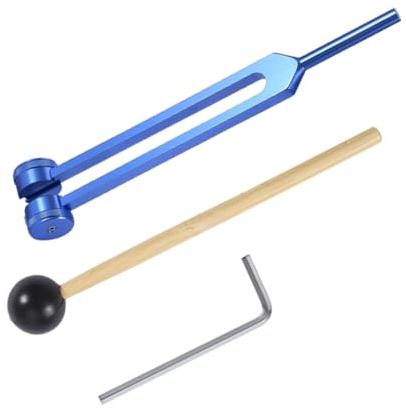 OFFSCH Resonanz-stimmgabeln Für Heilungsset Ohrreiniger 128 Hz Chakra-hammer Zur Prüfung Des Nervensystems 21 5 Cm