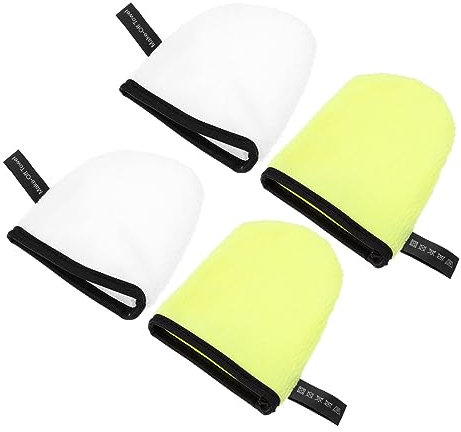Angoily 8pièces De Nettoyage Visage Double Face Microfibre Serviettes Démaquillantes Exfoliantes Pour Femmes