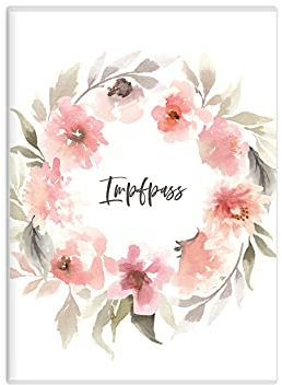 HIMMEL.HERZ.PAPIER® Impfpass Hülle 137 mm HÖHE (BITTE MESSE DEINEN IMPFPASS, Impfpässe sind nicht genormt!) Impfausweis Schutzhülle für Kinder und Erwachsene - Impfpasshülle Impfpassausweis - Rosa