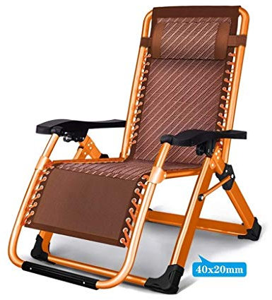 Robuster Chaiselongue-Stuhl, Zero Gravity, klappbar, für Bräunung im Freien, Liegestühle, Liegestuhl, robust, für Terrasse, Pool, Deck, Balkon, Strand, Rasenmöbel, Schwarz