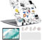 MUSHUI 4 in 1 Case for MacBook Air 13 inch 2020-2018 M1 A2337 A2179 A1932 with Retina Display, Durable Protective Plastic Shell + Keyboard Cover + Protector Screen, Cute Little Things 8