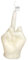 Kerze in Form eines Mittelfingers, lustige Kerzen, Handgeste, Mittelfinger, Neuheit Kerzen für Raumdekoration, Mittelfingerkerze, kreatives Geschenk (weiß)