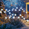 PATIOPIA Outdoor Christmas Lights, 60 LED Snowflake Garden Lights, Solar Firefly Lights for Yard Patio Pathway Decoration (6 Pack)