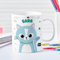 Transparent Gift Taza Personalizada con Nombre Infantil Animales de Colores. Regalos Originales para Niños y Niñas. Tazas Infantiles de Plástico. Regalos de Vuelta al Cole. Tazas Desayuno y Merienda