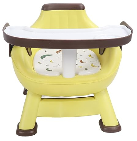 Baby-Esszimmerstuhl, Ergonomische Rückenlehne, Gepolsterter Sitz mit Cartoon-Design, Stabile Konstruktion für Esstisch (Rosa)