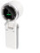 Feshoppher Neck Fan Handheld Folding High-speed Turbine Small Electric Fan Product Giant Handheld Turbine Fan Handheld Fan Rechargeable 5 High Speeds Adjustable Hand Fan(White)