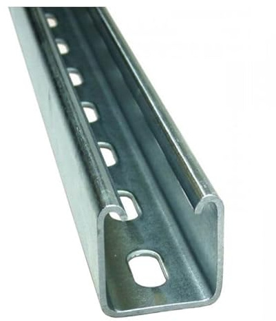 Electrical Galvanised Steel Channel (Strut) & Accessories (1m 41mm x 41mm Slotted Channel Strut)