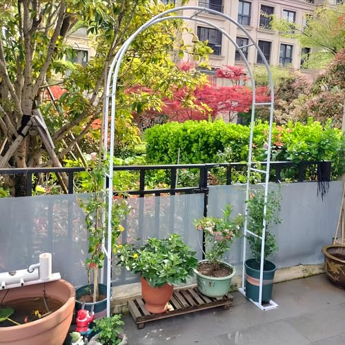 KUANGGE Romantic Rose Arch Garden Pavilion for Climbing Plants and Vegetables