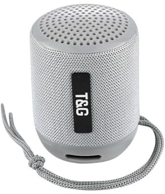 EASY SPEED Altavoz Bluetooth Potente Recargable, IPX7 Resistente al Agua, Potencia y Calidad de Sonido, Portátil Tamaño Pequeño, T&G129 Color Gris