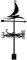 QKPFCVG Girouette en métal pour voilier de Course pour Jardin, girouette en métal Vintage, indicateur de Direction du Vent Creux Tout en Acier pour décoration de Toit extérieur, voilier de Course