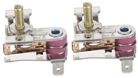 Tofficu 2Piezas Termostato Ajustable de Reemplazo para Calentadores Eléctricos Controlador de Temperatura para Radiadores y Calefacción de Aceite