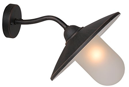 LUCIDE ARUBA - Wandleuchte Innen/Außen - Ø 30 cm - 1xE27 - IP44 - Rostfarbe