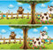 Selbstklebende Bordüre Tiere auf dem Bauernhof, 4-teilig 560x15cm, Tapetenbordüre, Wandbordüre, Borte, Wanddeko,Kinder, Bauernhof