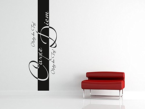 KLEBEHELD® Wandtattoo Banner Carpe Diem 'nutze den Tag'