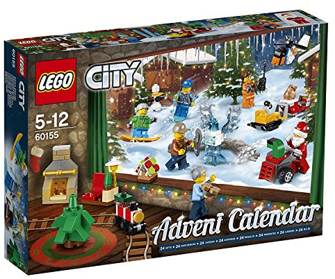LEGO City 60155 - Adventskalender Konstruktionsspiel, bunt