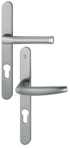 HOPPE AG Fenstertür-Set Atlanta 113KH/300LMSGL/1530 HOPPE Reduzierter Ausladung 195 mm Schlüssel I EN.70 C.7 Asp.Edelstahl F9-78/87-3529129