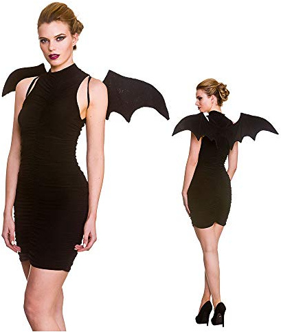 Wicked Costumes Adult Black Bat Wings Halloween Fancy Dress Accessory, One Size (Ages 14+)