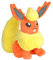 BOTI Pokemon Stofftier / Plüsch Figur: Flamara / Flareon 20 cm