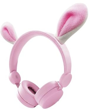 KIDYWOLF Kind-Audio-Kopfhörer die gemeinsame nutzung von Musik mit Einer begrenzten Lautstärke von 85 dB (Kaninchen)