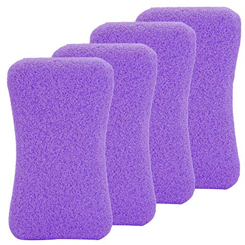 Füße Bimsstein Set, 4 Stück für harte Haut Pflege, Fußscrubber zum Entfernen von Hornhaut, Callus Entfernungssteine für glatte Fußsohlen und Sanfte Exfoliation (#1)