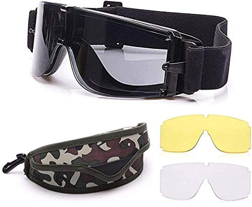 Taktische Airsoftbrille Schutzbrille Armee Brille Militär Augenschutz Jagdbrille für Schießen Militär X800 Brille Airsoft Paintball UV400 Brille