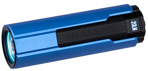 IMALENT mini Lampe de Poche LD70 EDC - Torche LED One CREE XHP70.2 - Petite Lampe Rechargeable Puissante avec Porte-Clés - Lampes Rechargeables 4000 Lumens, Intérieur et Extérieur - Bleu