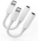 2Pack, Adaptador de Auriculares Dongle a Conector Auxiliar de Audio de 3,5 mm para iPhone 14/13/12/11/XS/X/8/7/pro/xr/PLUS. Todos los Accesorios de música Coche con Conector Lightning de para iPad