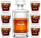 Maverton Decanter per Whisky in vetro - incisione personalizzata - Caraffa in vetro da 700 ml + 6 Set bicchieri whisky - idea regalo per l’uomo - original
