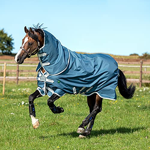 Horseware AmEco Bravo 12 Plus Turnout 0g - Teal/Grey