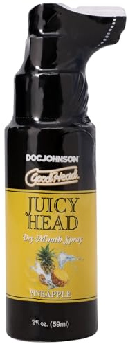 Doc Johnson GoodHead - Juicy Head - Dry Mouth Spray - Instantly Moisturize Your Mouth - Pineapple - 2 fl. oz. (59ml)
