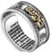 Asotagi 99 Silber PiXiu Buddhistischer Herz Sutra Ring Männer Frauen Feng Shui Ring Öffnung Einstellbar Mantra Amulett Reichtum Glück Ring Geschenk
